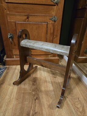 Wooden Rocking Foot Stool